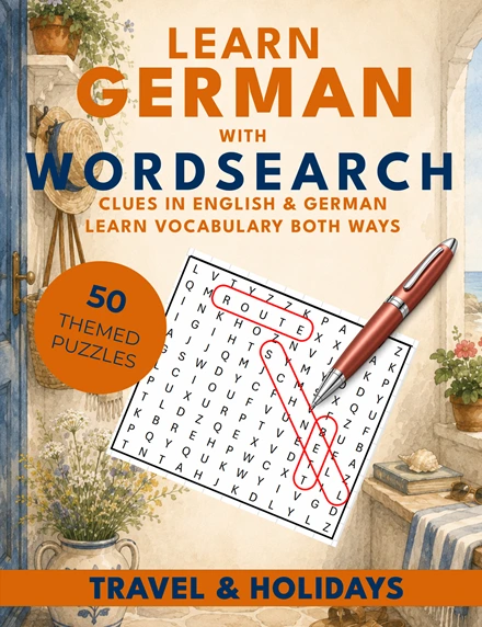 Learn German With Wordsearch: Travel & Holidays cover