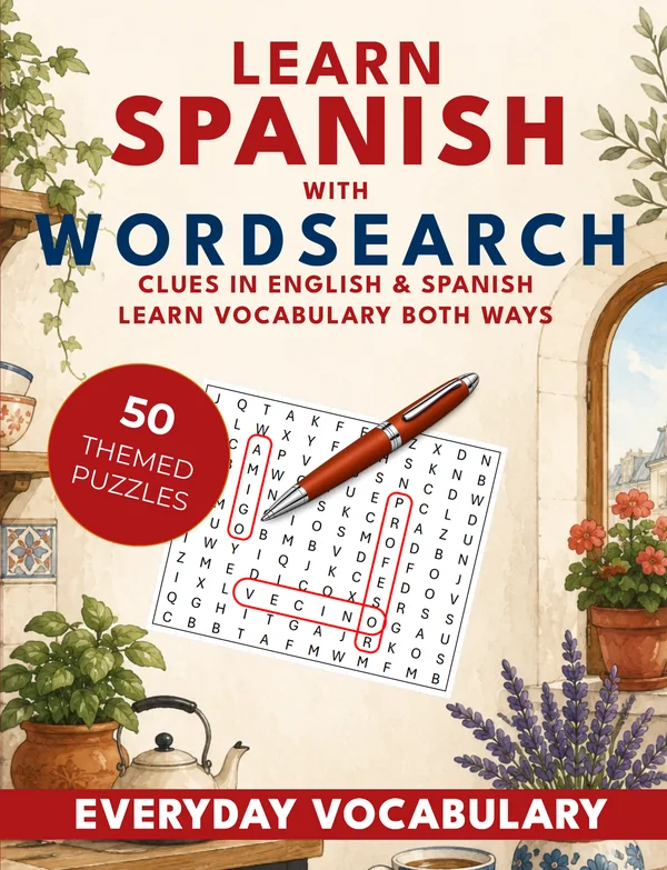 Learn Spanish With Wordsearch book cover
